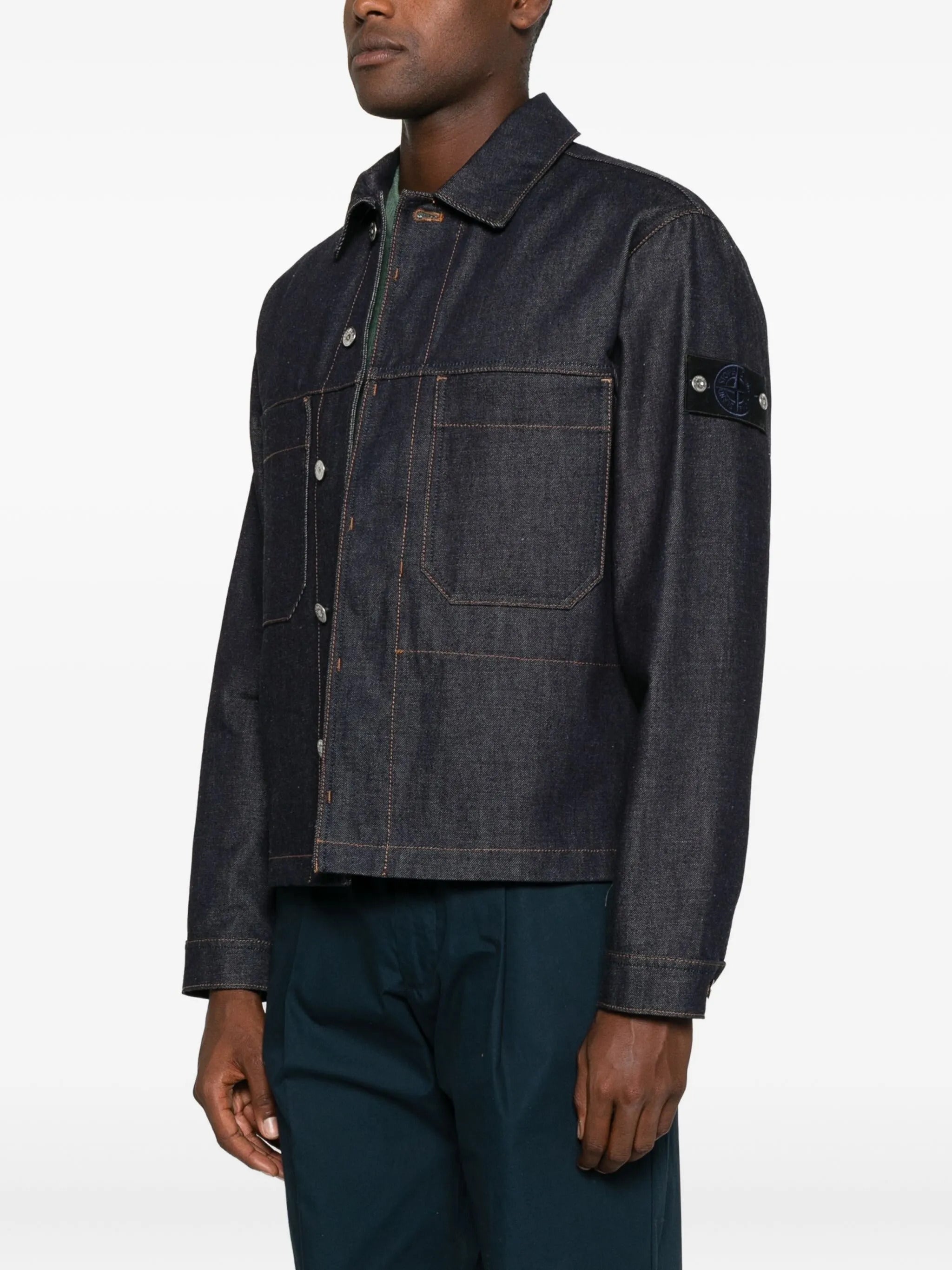 STONE ISLAND Classic Denim Jacket for Men