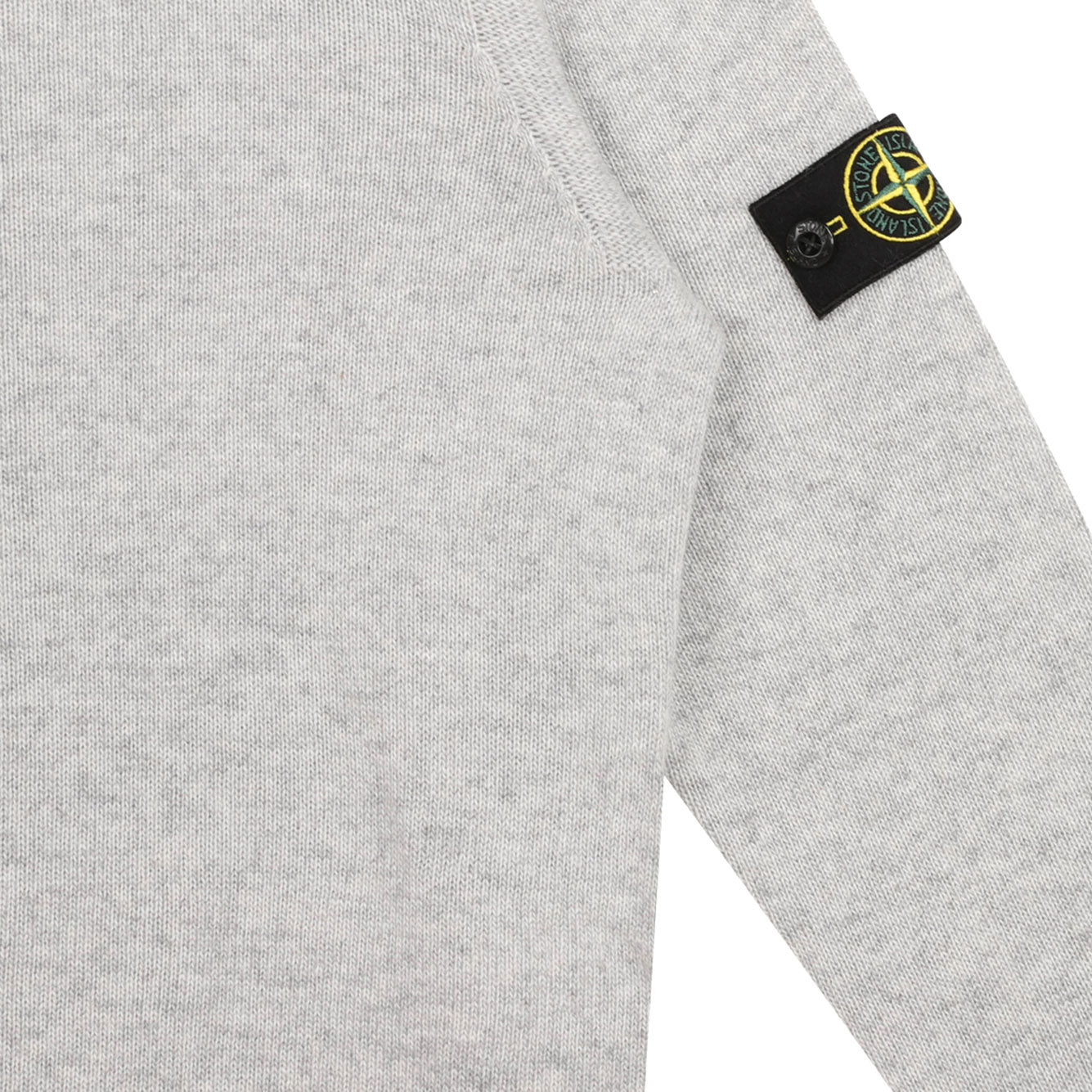 STONE ISLAND Melange Grey Wool Cashmere Sweater for Boys - Winter 2025