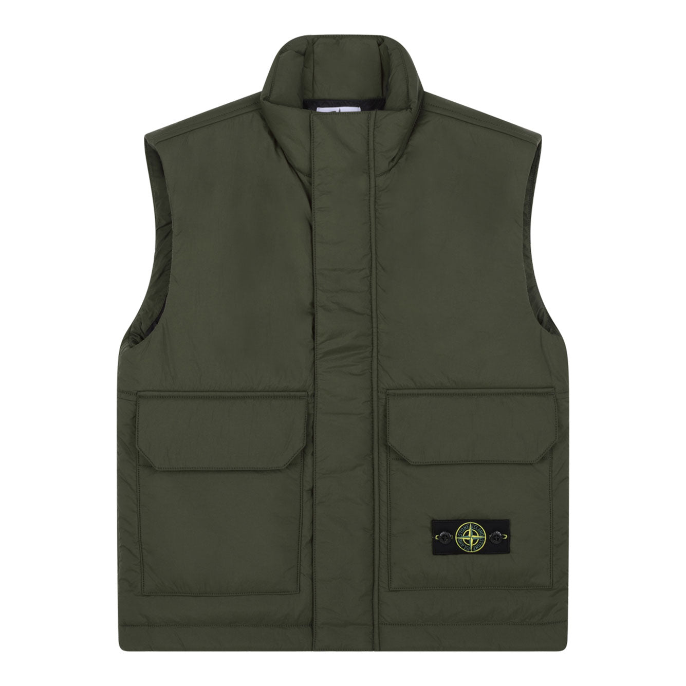 STONE ISLAND Military Green Polyamide Jacket for Boys