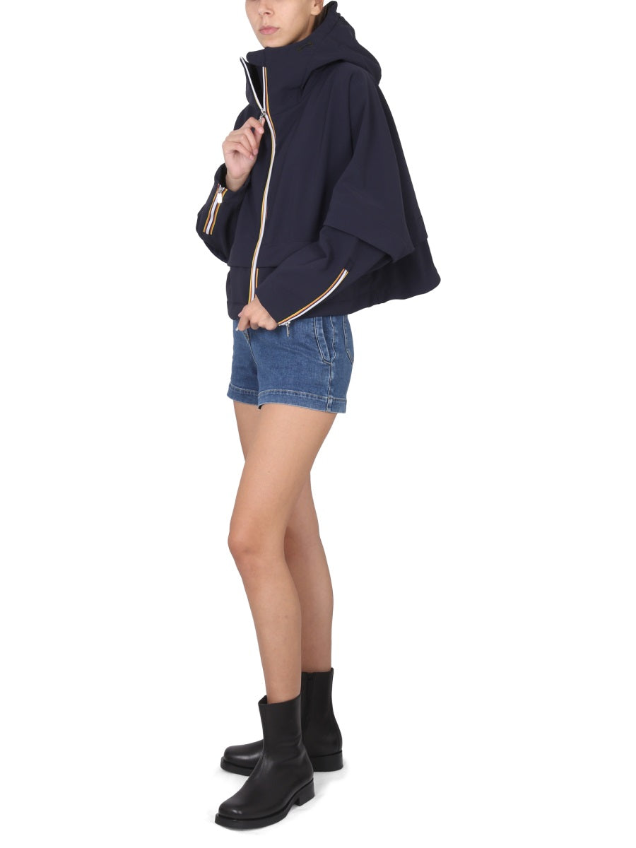 K-WAY Women's Windbreaker Jacket with Logo