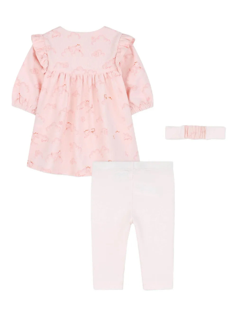 KENZO KIDS Mini Ruffled Dress and Leggings Set for Girls