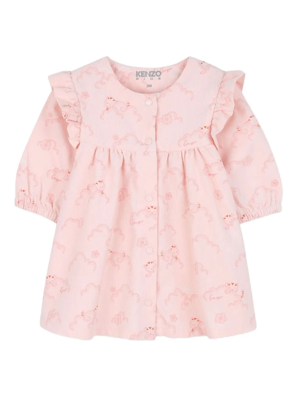 KENZO KIDS Mini Ruffled Dress and Leggings Set for Girls