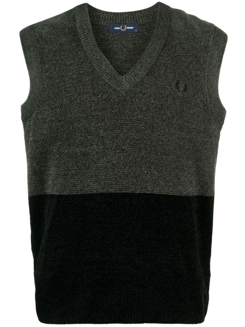 FRED PERRY Mini Colourblock Chenille Tank Top