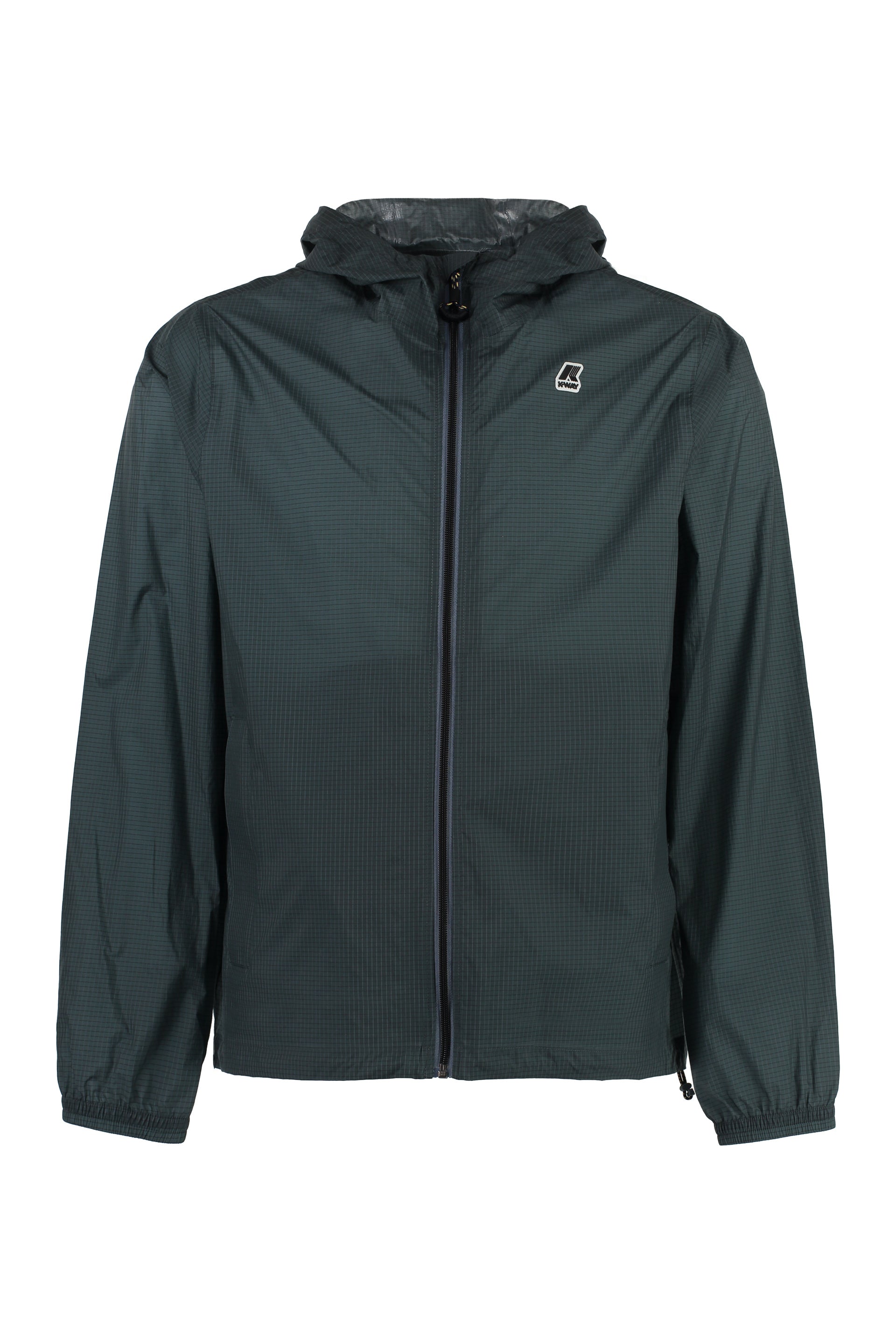 K-WAY Men's Hooded Nylon Jacket