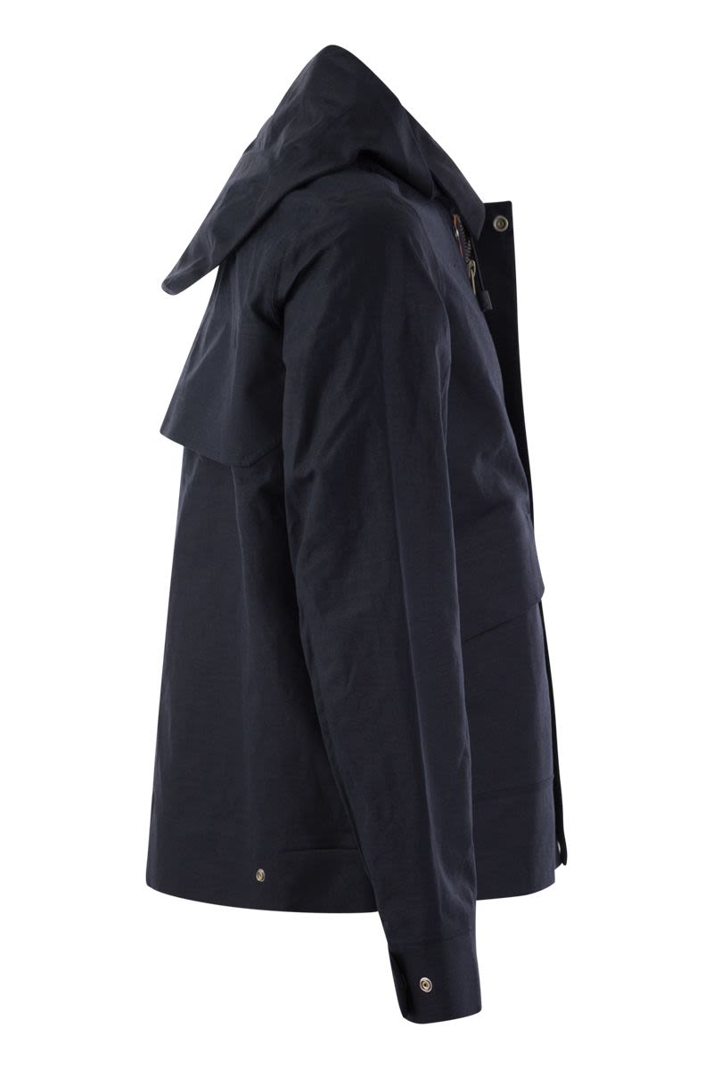 K-WAY Men's Cotton-Linen Blend Mini Jacket