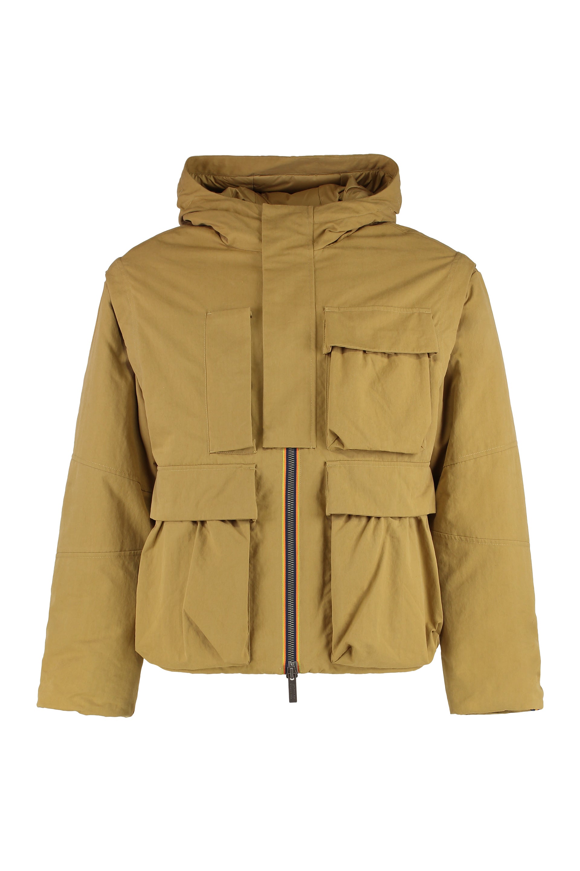 K-WAY Short Padded Parka Jacket with Adjustable Hood
