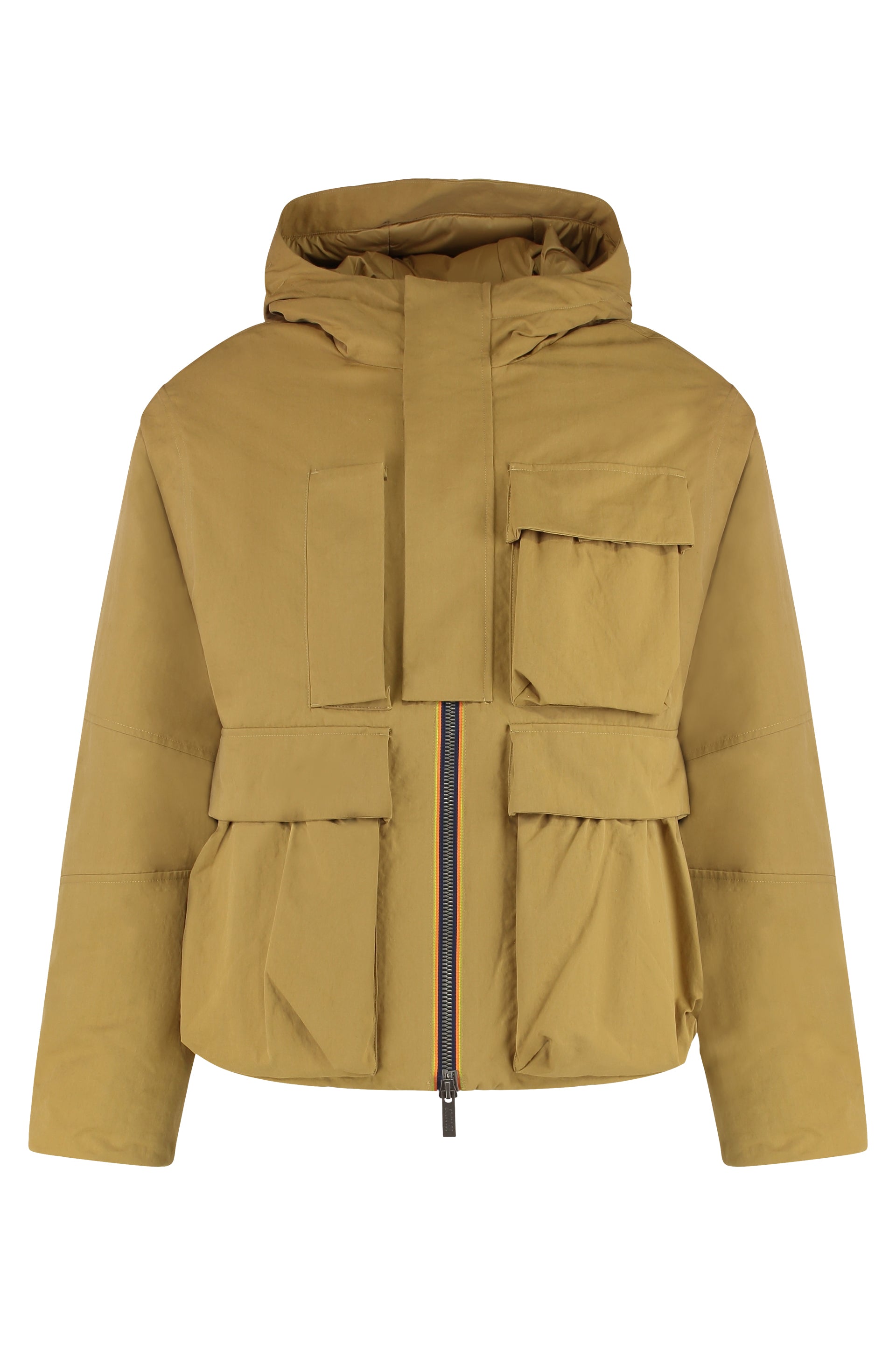 K-WAY Short Padded Parka Jacket with Adjustable Hood