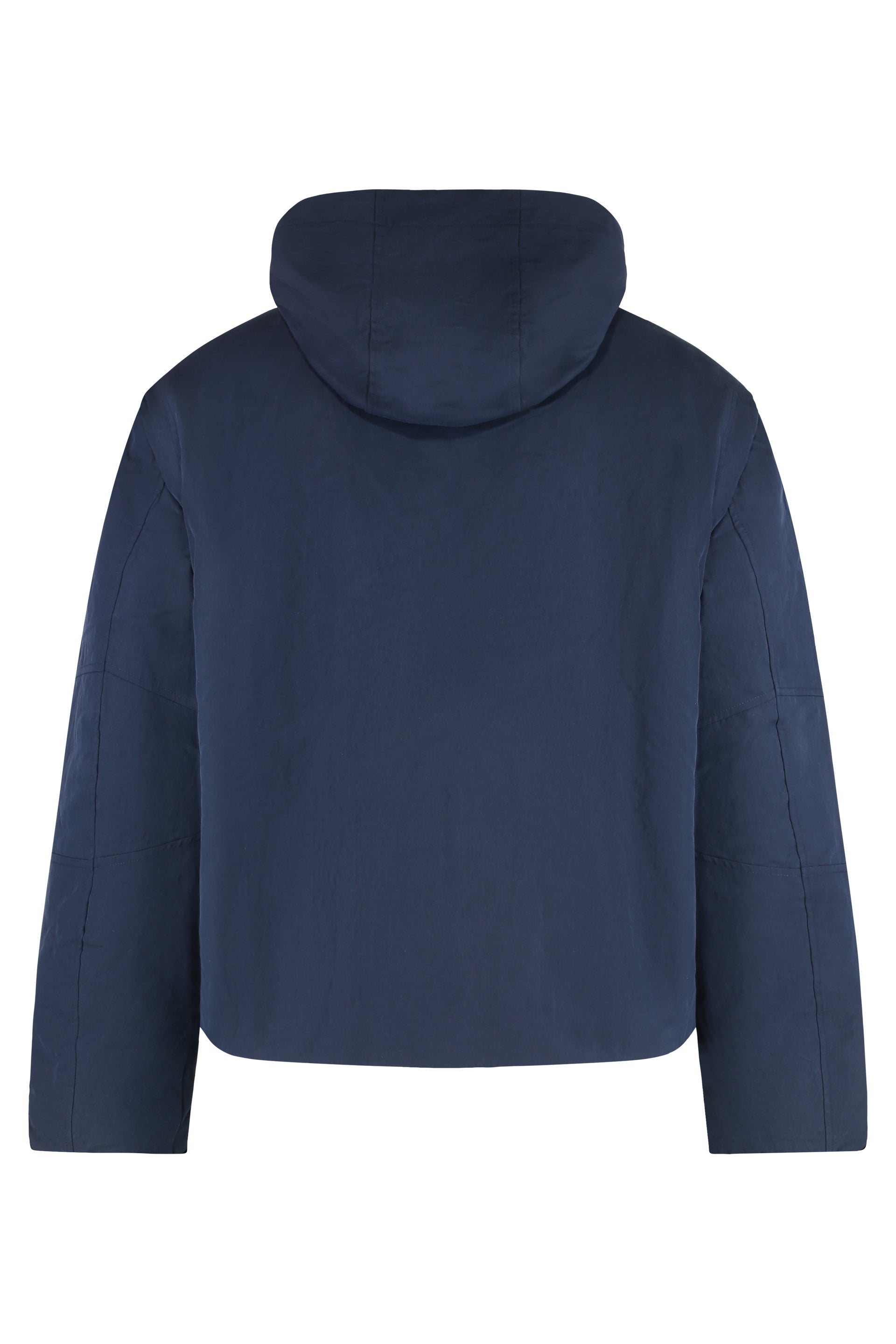 K-WAY Men's Padded Short Parka Jacket with Adjustable Hood