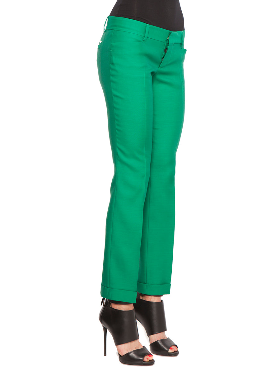 DSQUARED2 Silk and Wool Stretch Trousers