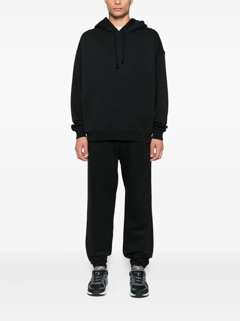 Y-3 Men's Cotton Track Pants with Elastic Cuffs