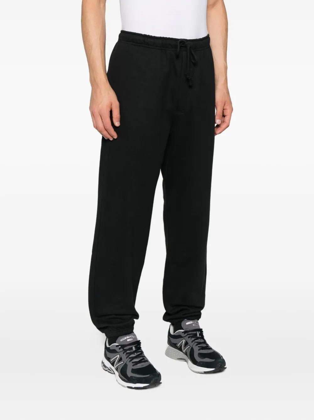 Y-3 Men's Cotton Track Pants with Elastic Cuffs