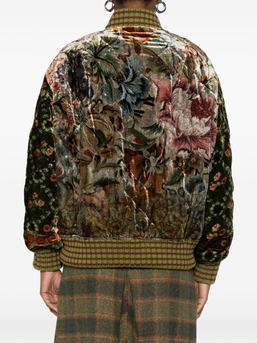 PIERRE LOUIS MASCIA Printed Silk Blend Bomber Jacket for Women