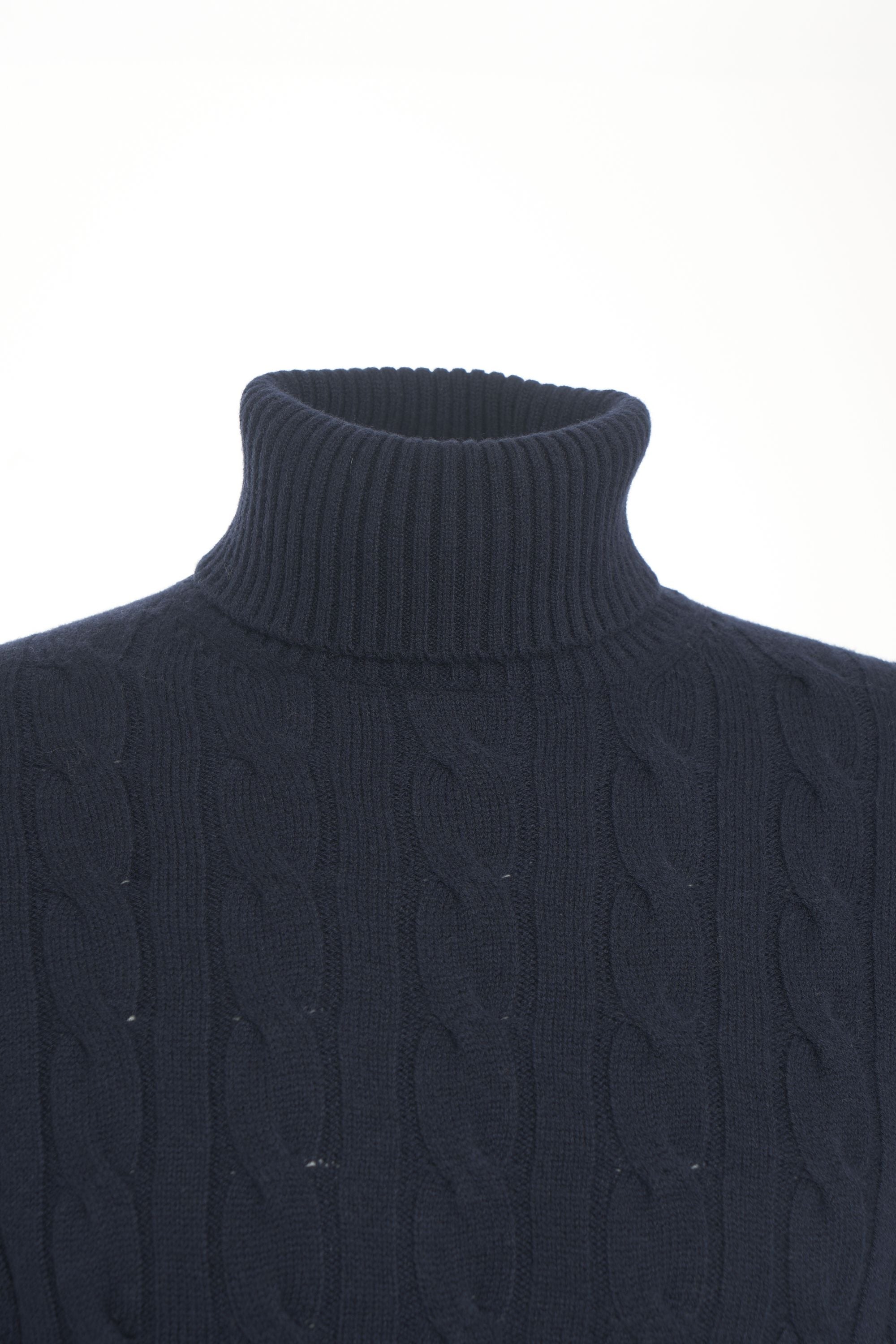 KANGRA Cable-Knit Turtleneck Sweater for Men - Size Options Available