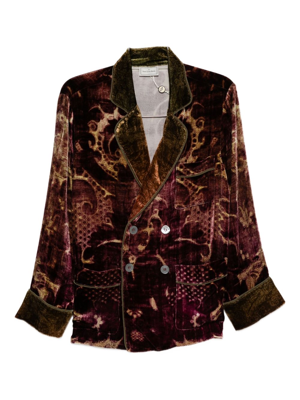 PIERRE LOUIS MASCIA Double-Breasted Velvet Jacket