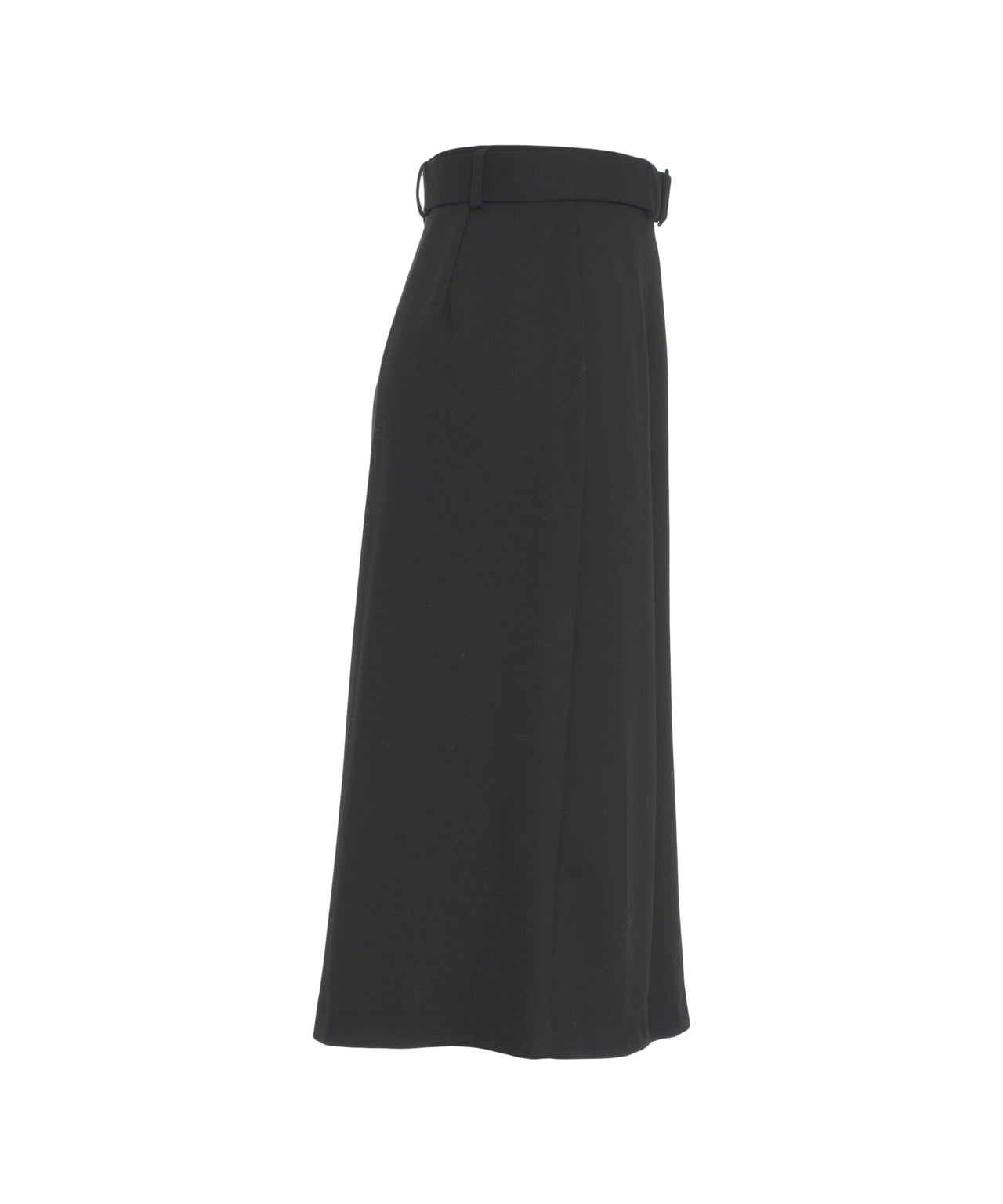 KAOS High Waist Midi Pleated Skirt with Belt