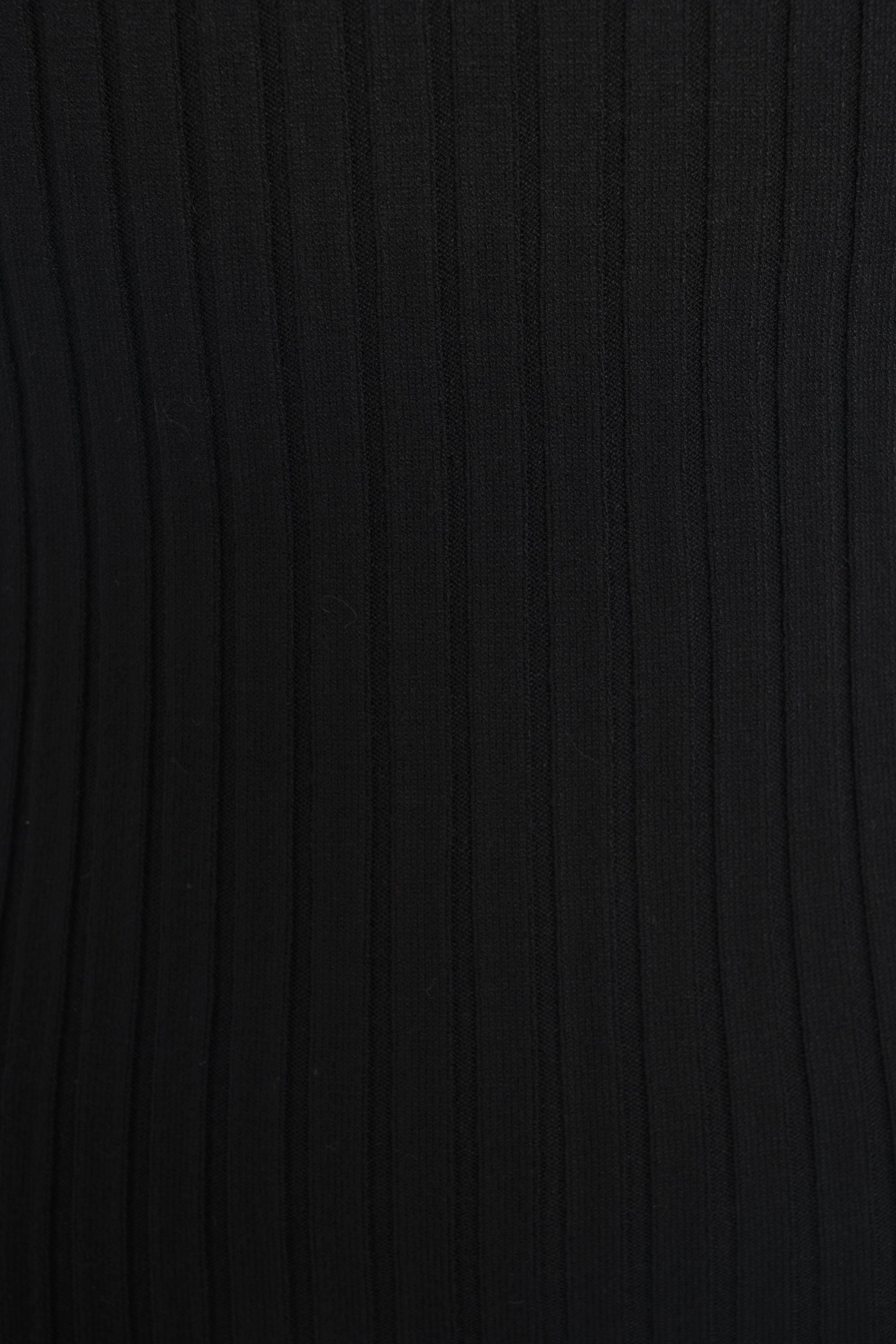 KAOS Cut-Out Knit Sweater with Refined Ribbed Design