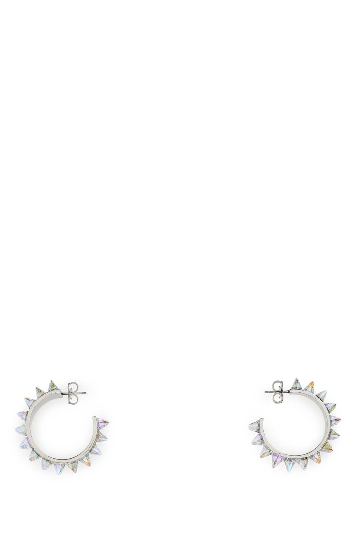 AMINA MUADDI Embellished Metal Big Karma Earrings