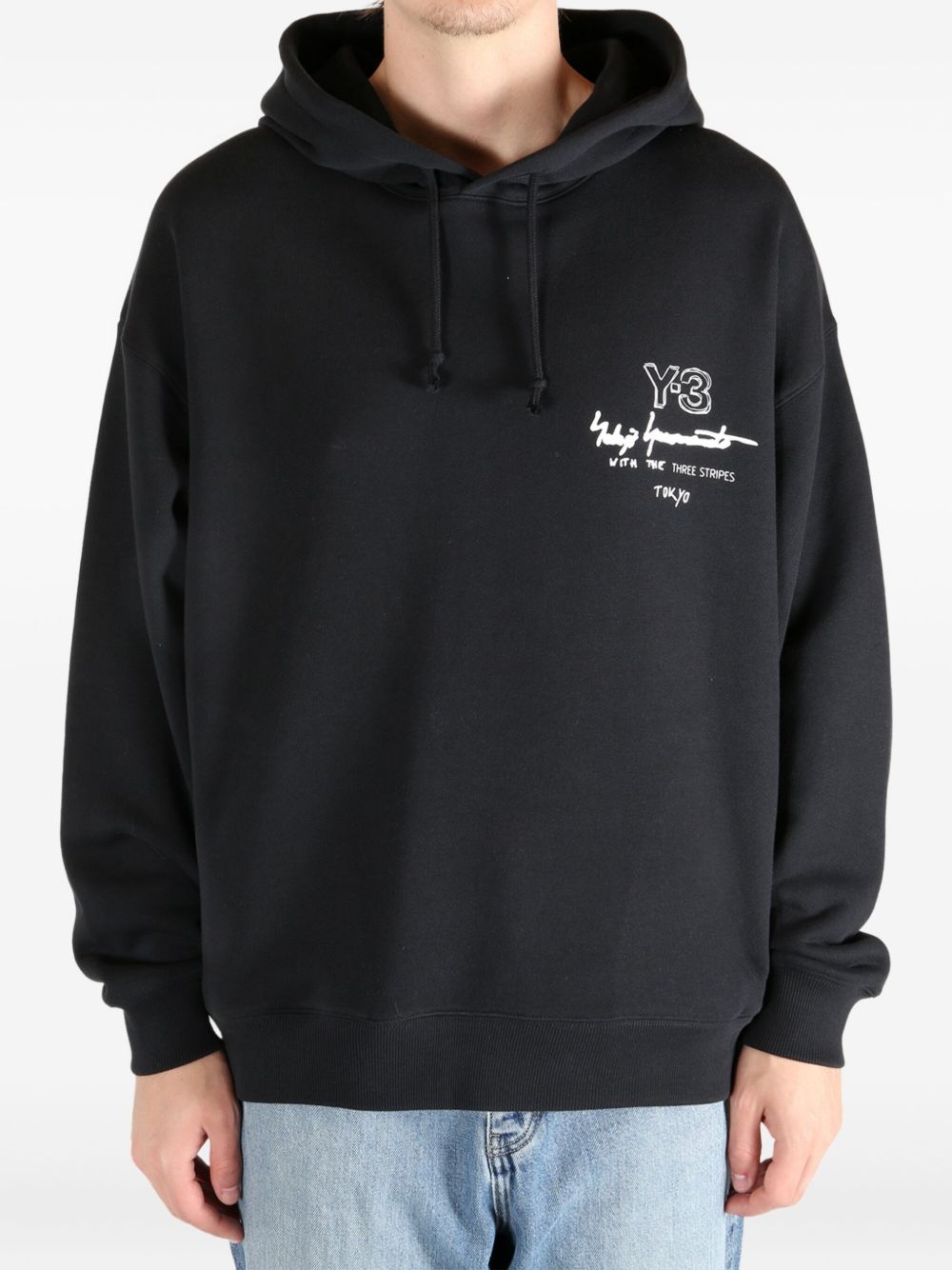 Y-3 Men's Logo Print Hoodie