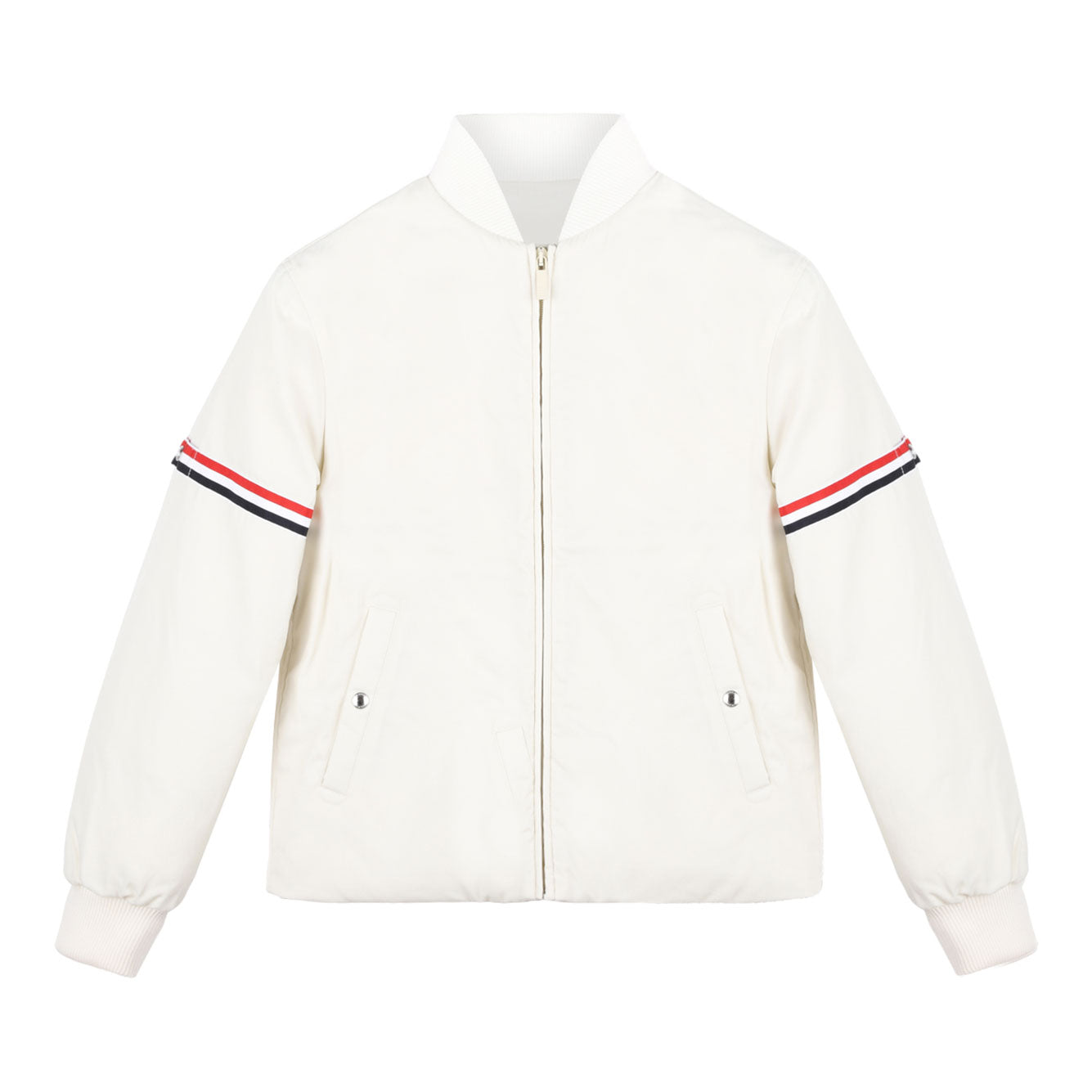 THOM BROWNE Polyester-Cotton Jacket for Boys