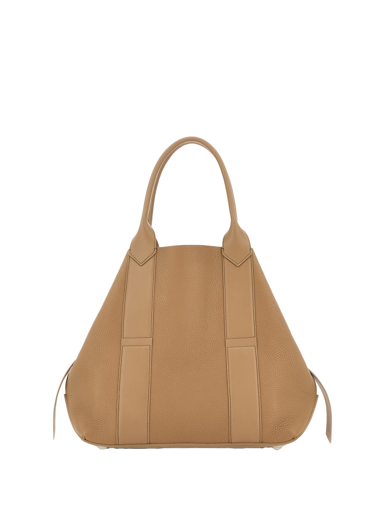 HOGAN Medium Script Handbag in Hammered Leather