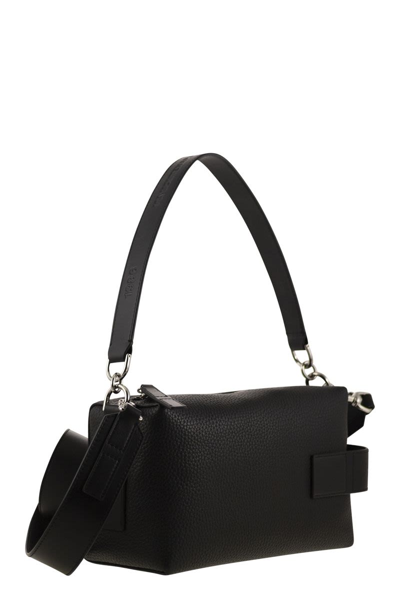 HOGAN Mini Leather Top Zip Satchel