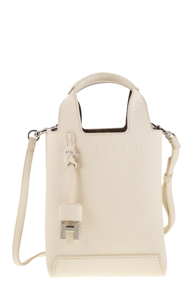 HOGAN Mini Hammered Leather Handbag