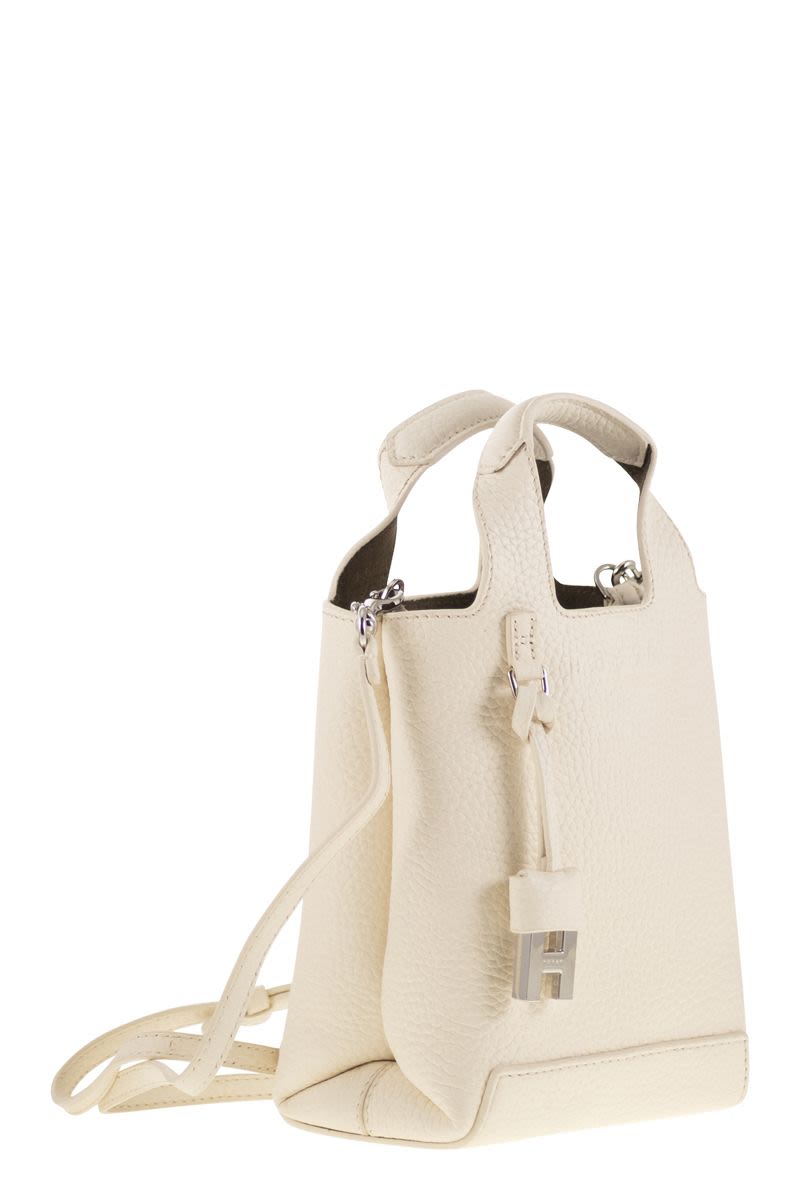 HOGAN Mini Hammered Leather Handbag