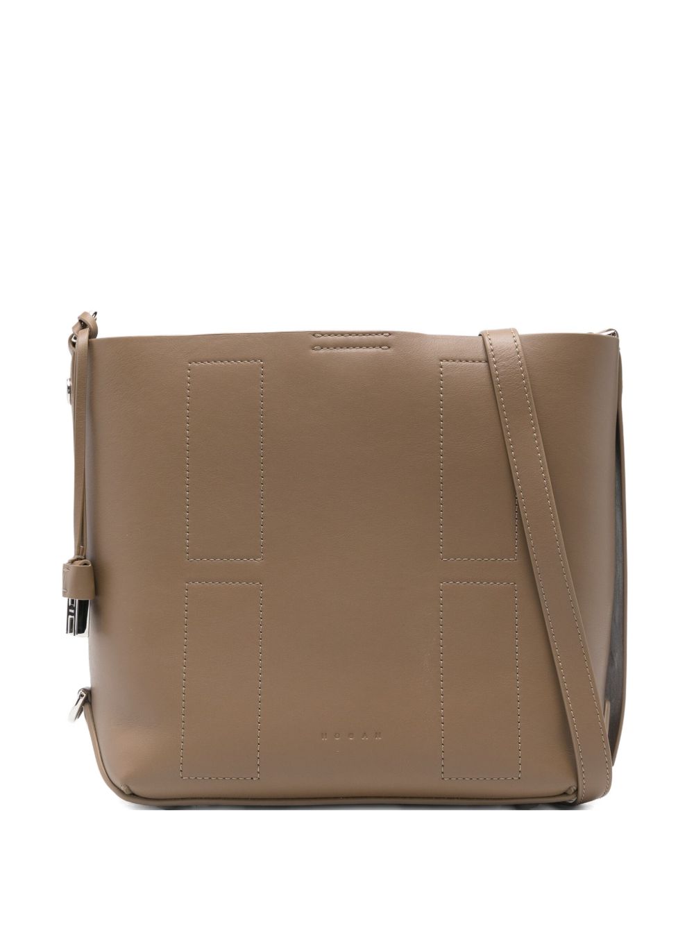 HOGAN Small Leather Hobo Handbag
