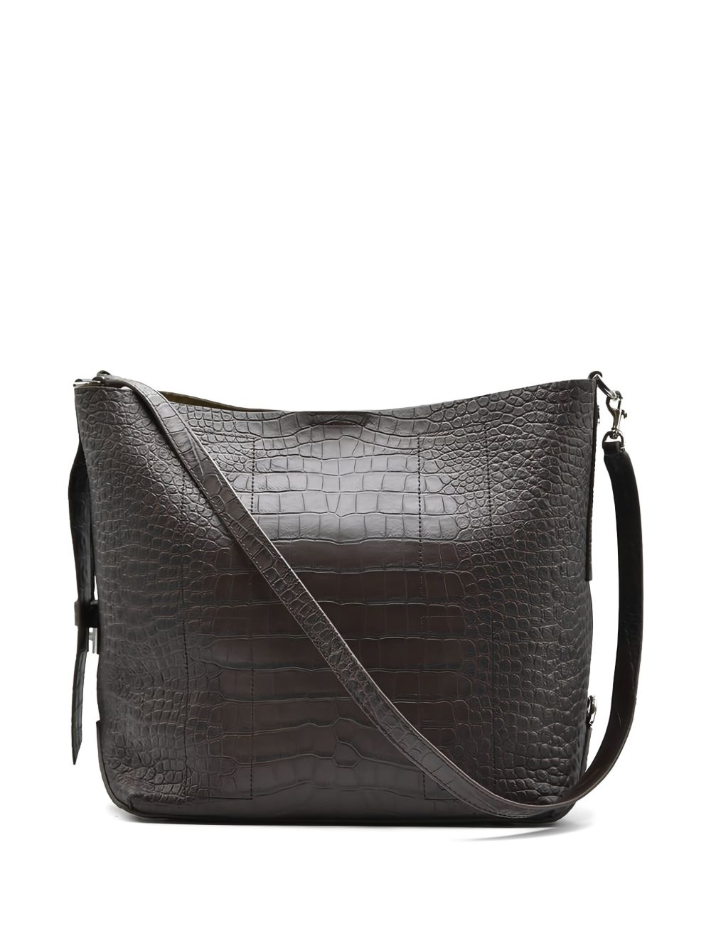 HOGAN Embossed Top Handle Handbag with Adjustable Shoulder Strap