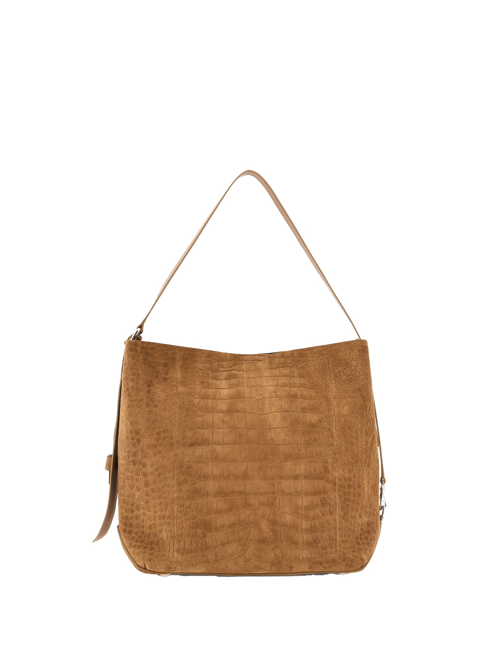 HOGAN Medium Hobo Handbag in Suede