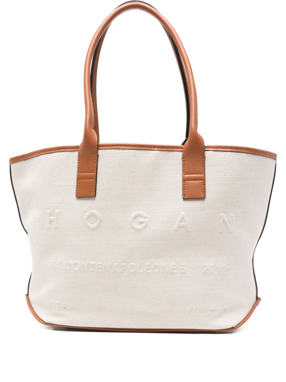 HOGAN Small Script Tote Handbag