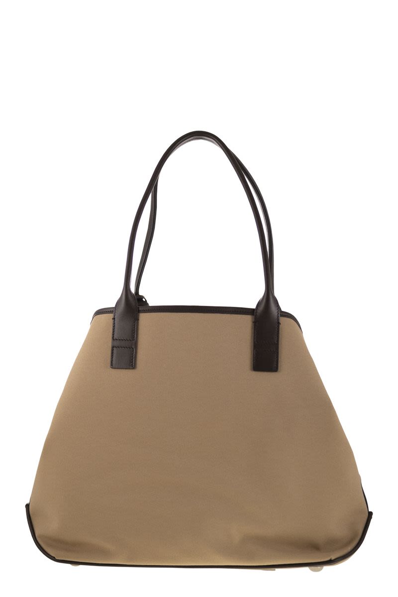 HOGAN Medium Canvas Shopping Handbag