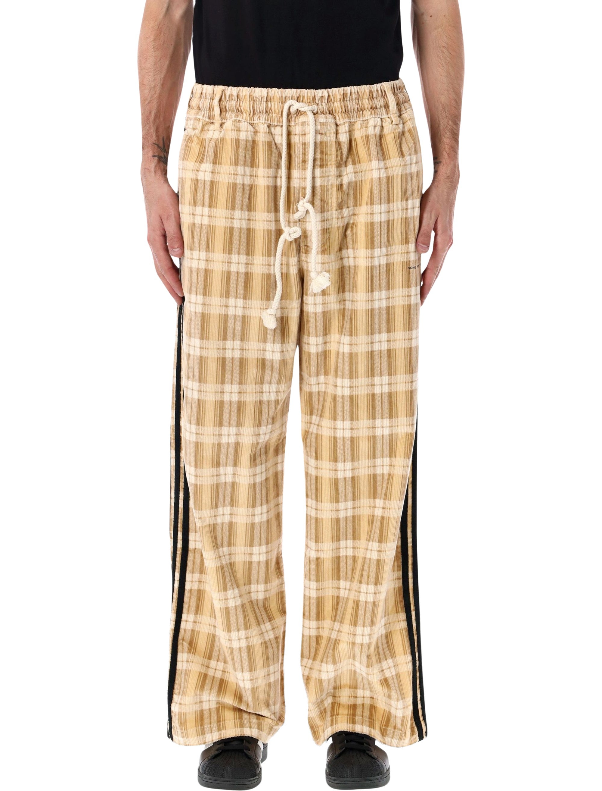 ADIDAS ORIGINALS Plaid Pants - Loose Fit