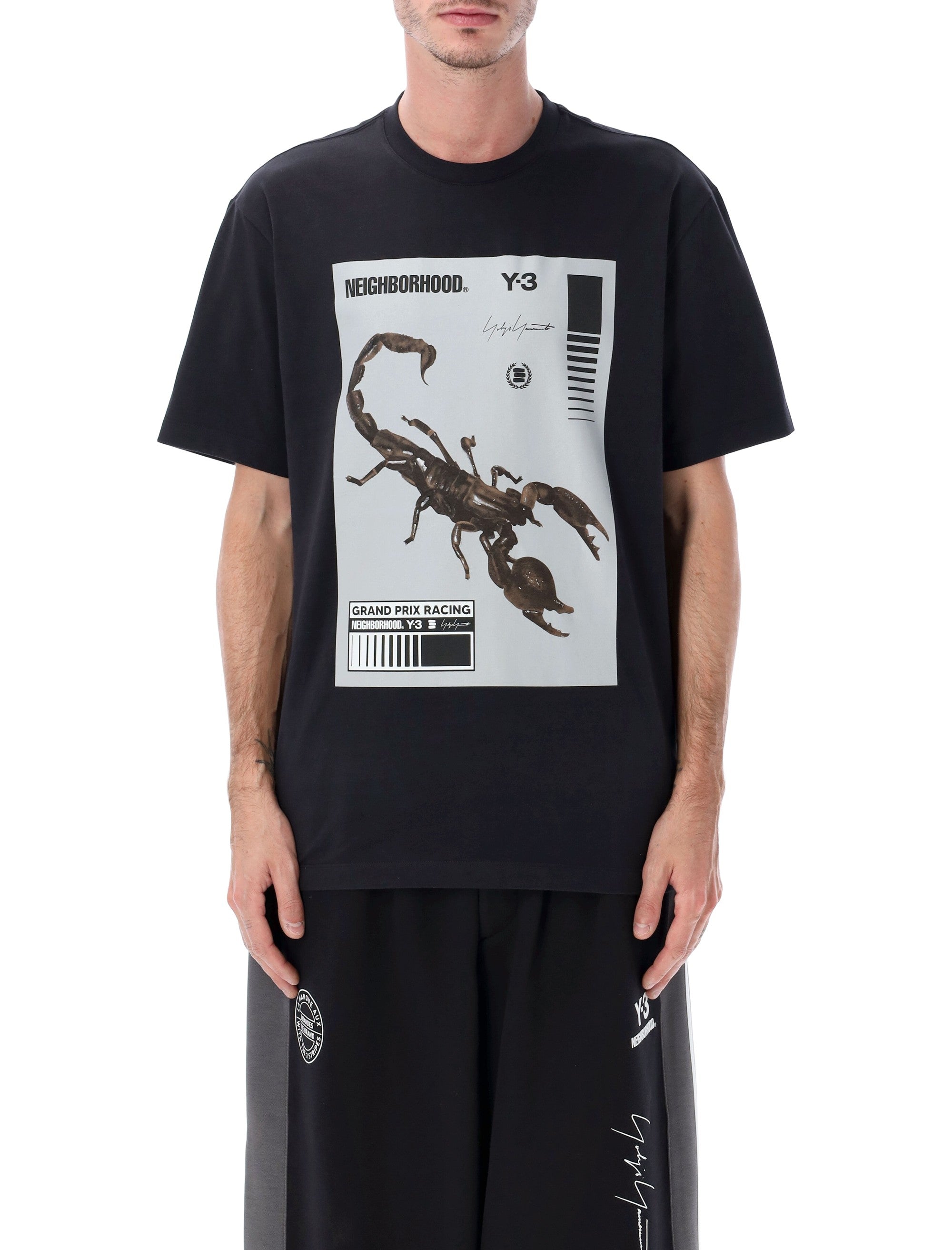 Y-3 X NEIGHBORHOOD Oversized Scorpion Graphic T-Shirt - Men's Large