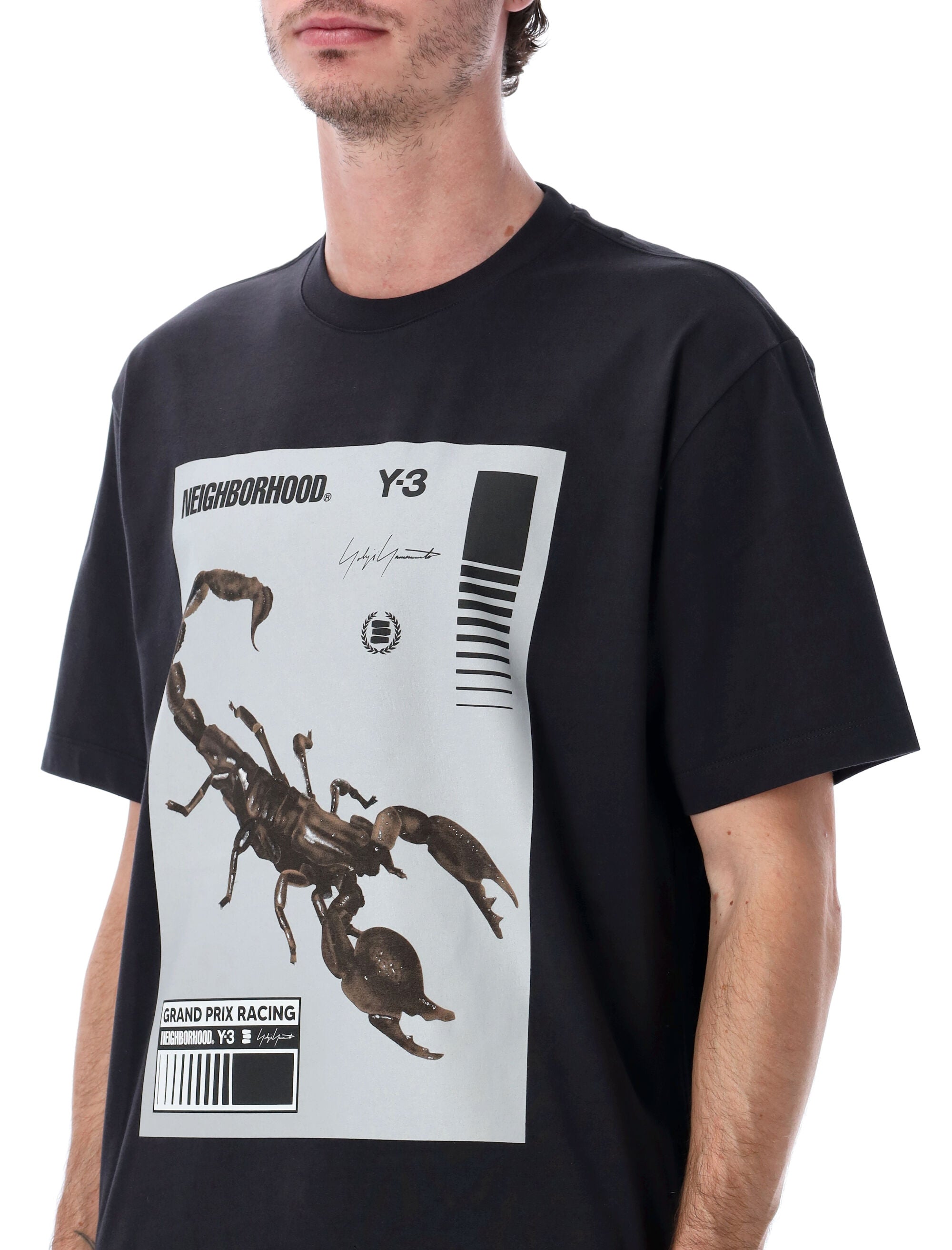 Y-3 X NEIGHBORHOOD Oversized Scorpion Graphic T-Shirt - Men's Large