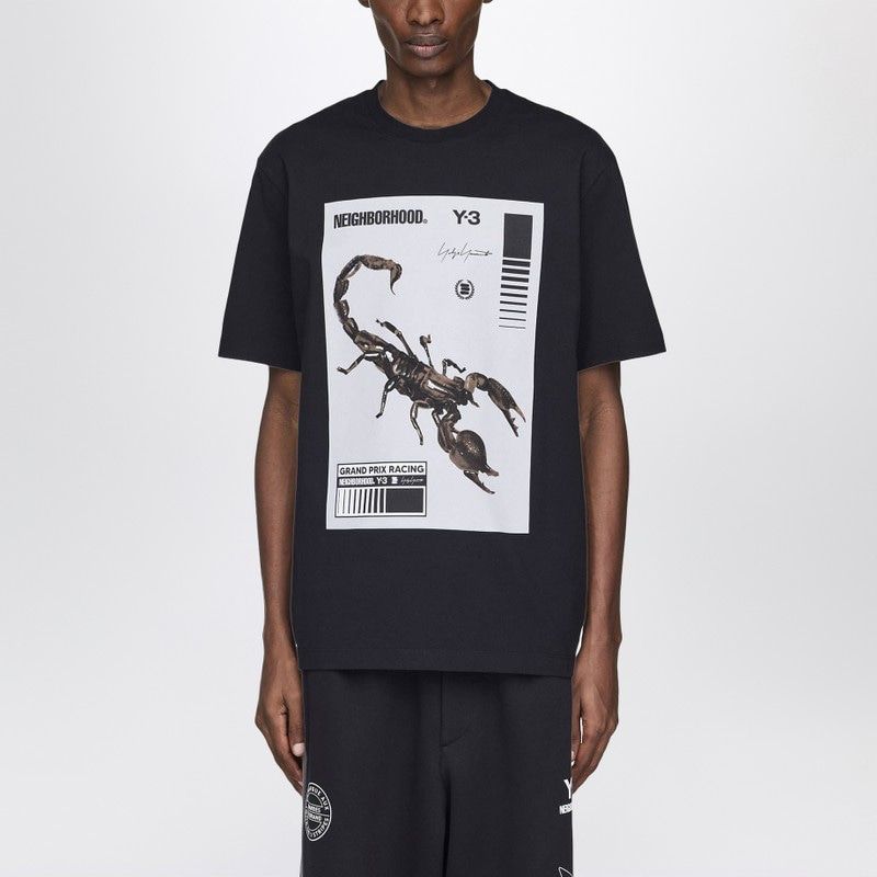 Y-3 X NEIGHBORHOOD Oversized Logo Print T-Shirt for Men