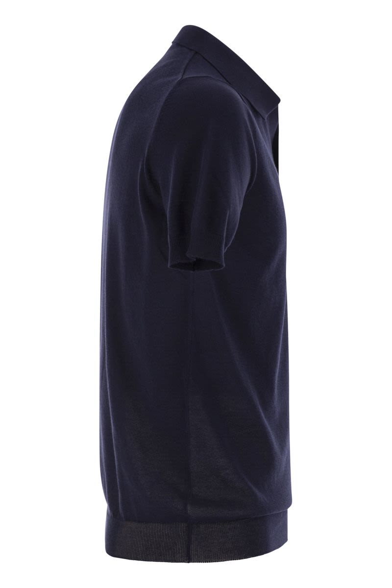 TAGLIATORE Basic Short-Sleeved Cotton Polo Shirt