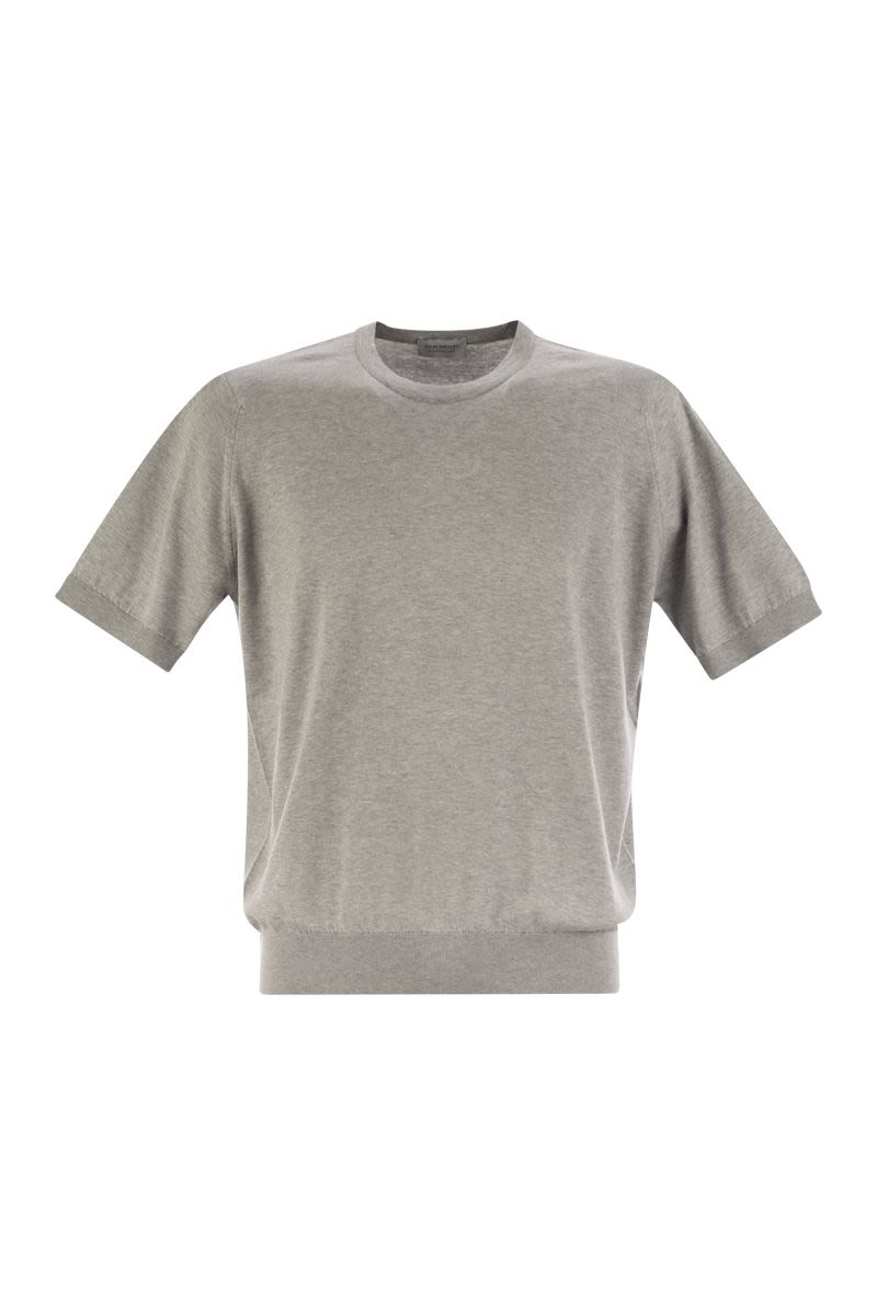 JOHN SMEDLEY Men's Cotton Crew-Neck Sweater