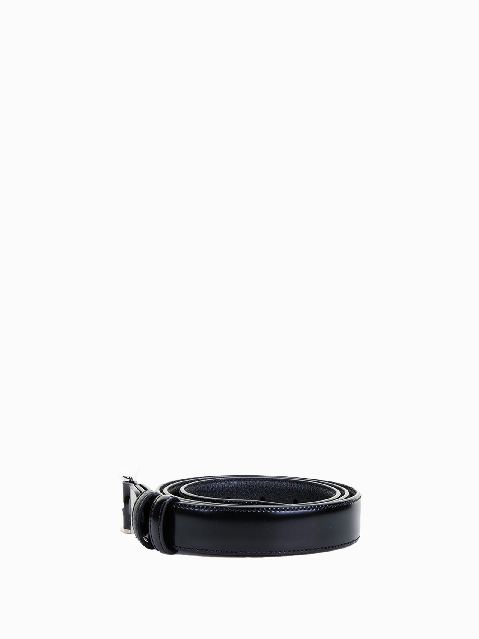 HOGAN Semi-Gloss Leather Belt for Men