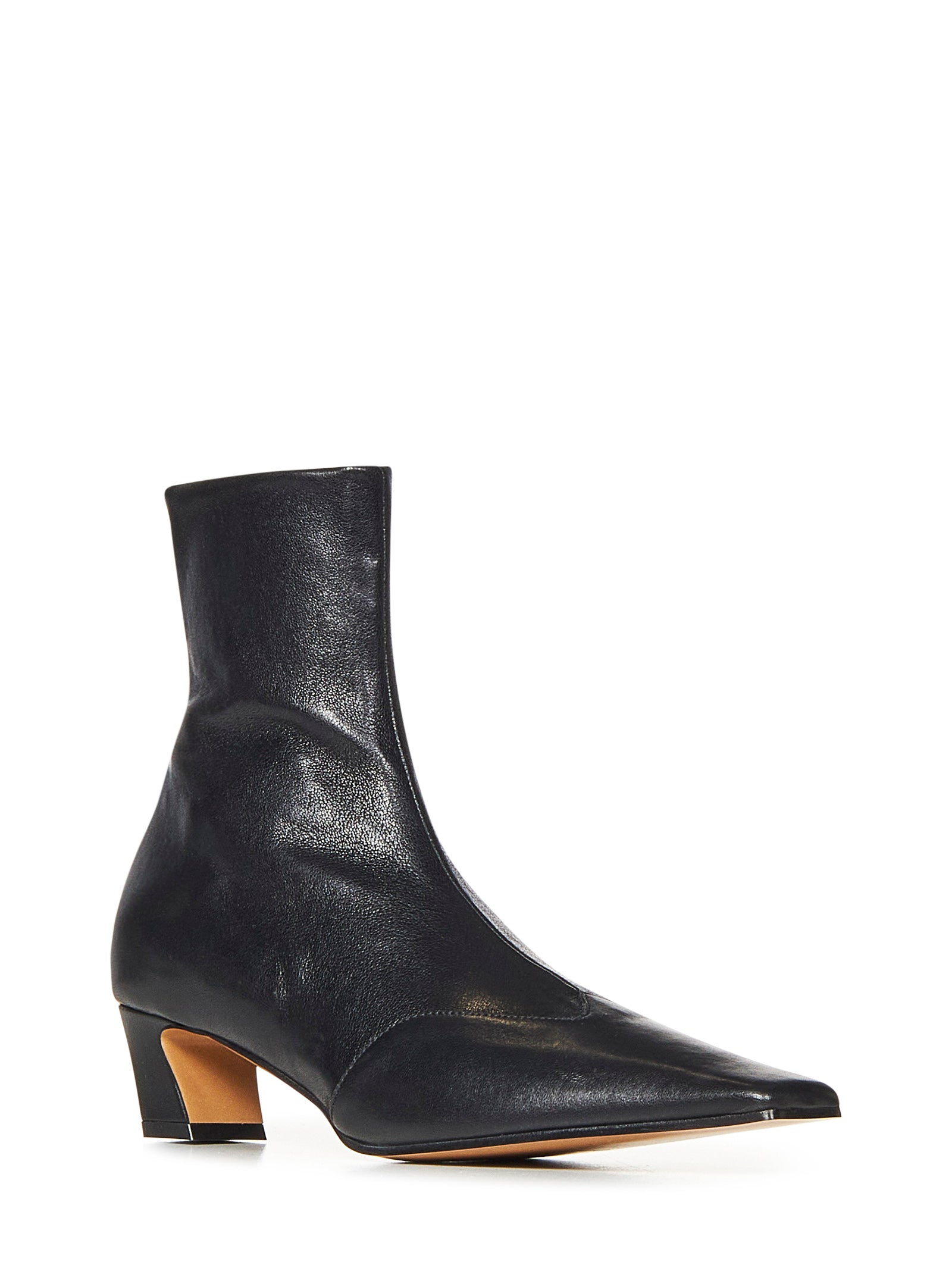 KHAITE NY Elevated Ankle Boots with Comfortable 40mm Heel