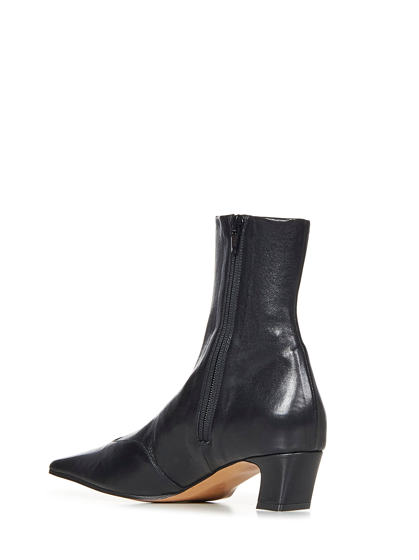 KHAITE NY Elevated Ankle Boots with Comfortable 40mm Heel