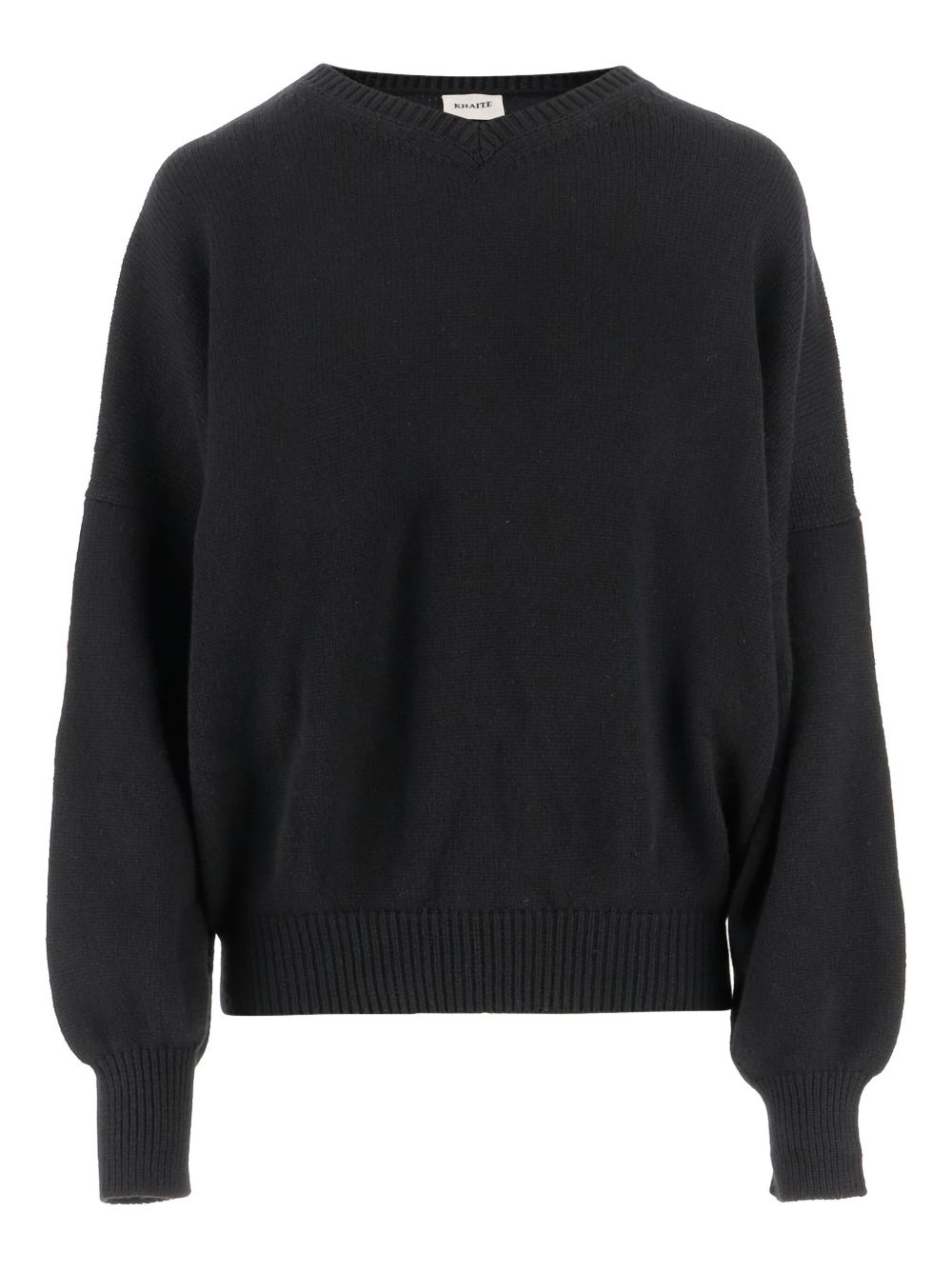 KHAITE NY V-Neck Cashmere Knit Sweater Size 42 IT