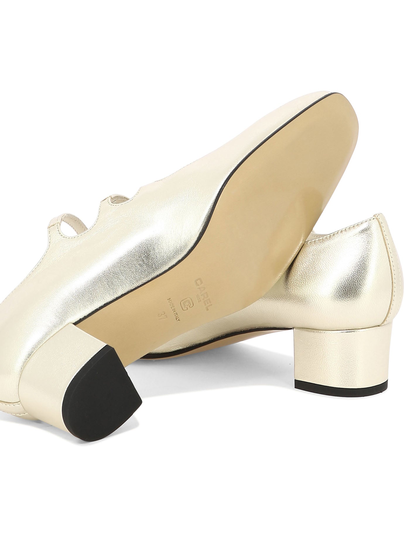 CAREL Elegant Gold Heeled Pumps for Women
