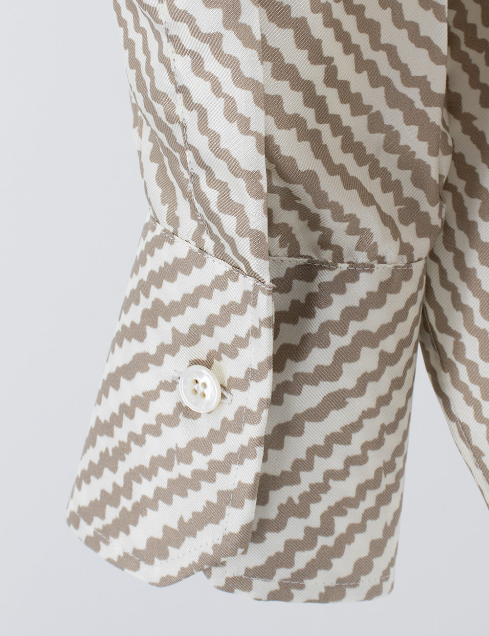 KITON Elegant Silk Blouse with Masculine Cut