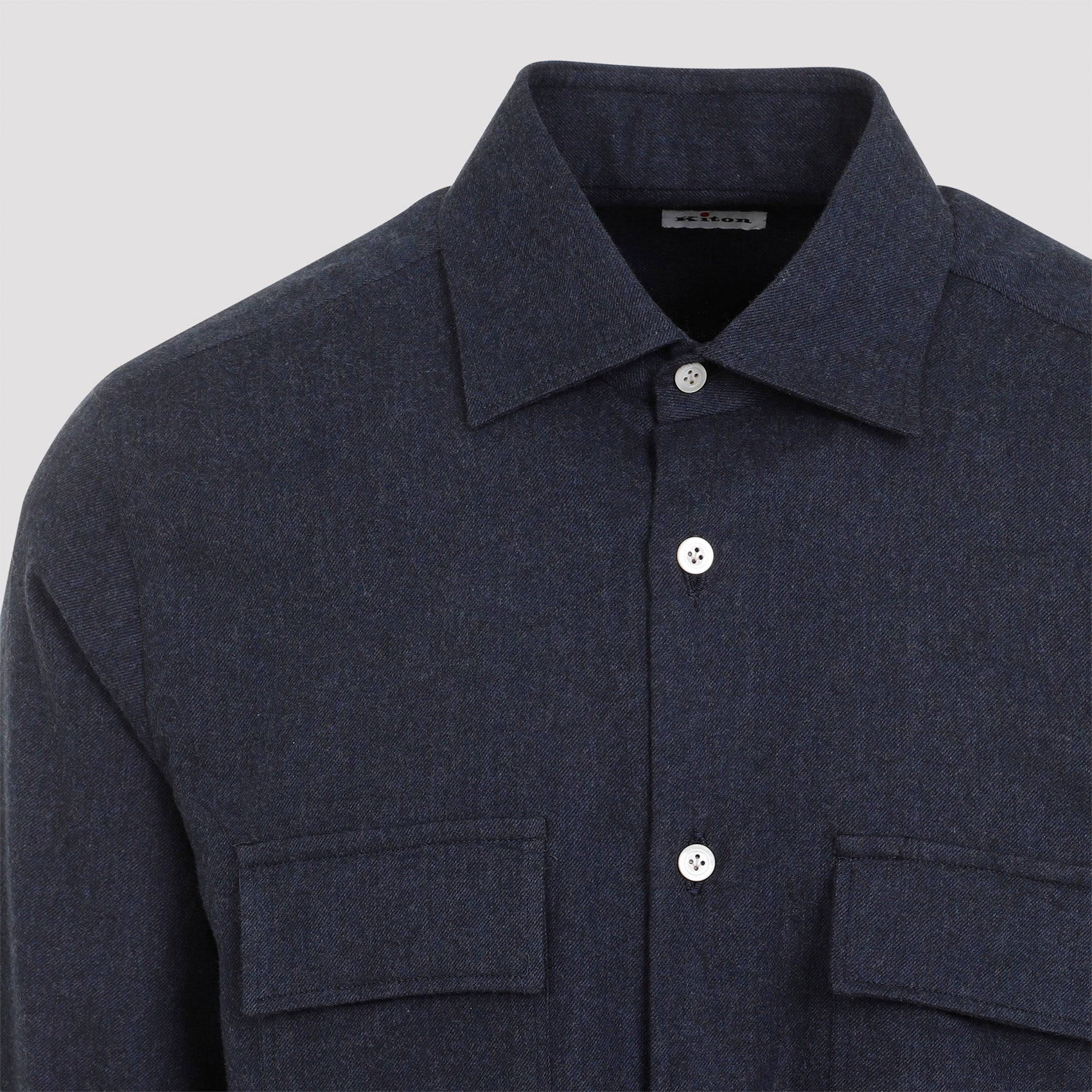 KITON Luxurious Cotton Shirt with Pointed Collar - Fall Winter 24/25