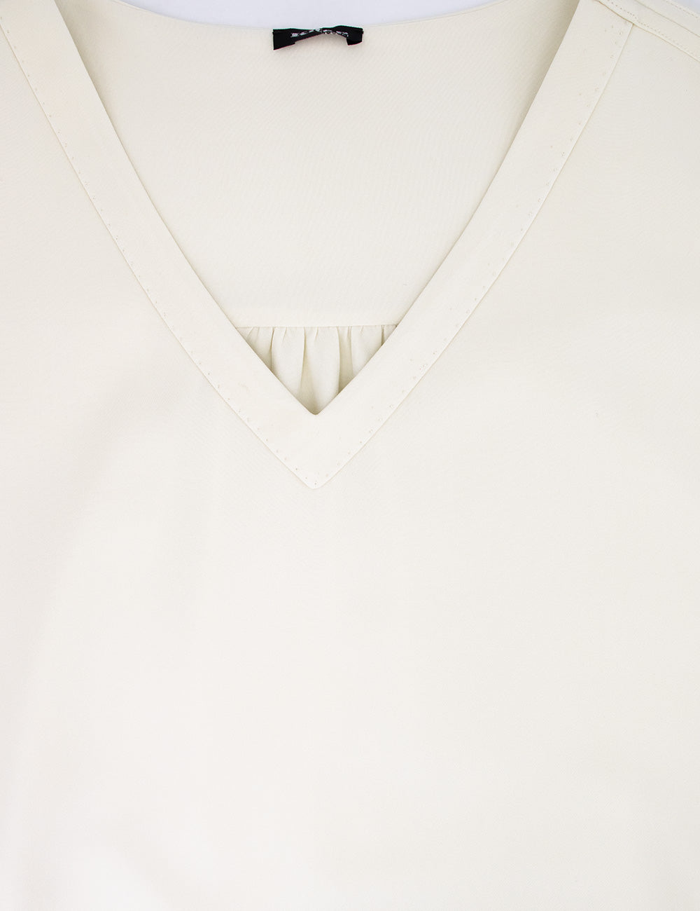 KITON Silk V-Neck T-Shirt for Women