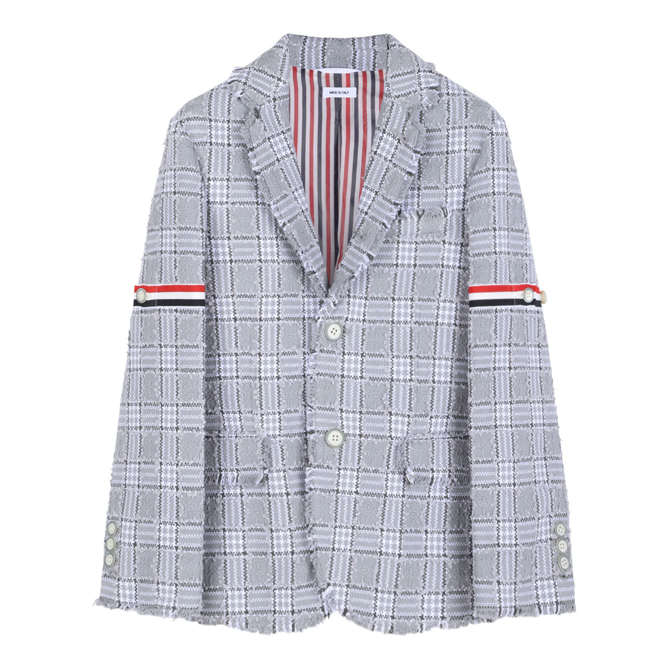 THOM BROWNE Mini Cotton Blend Outerwear for Boys