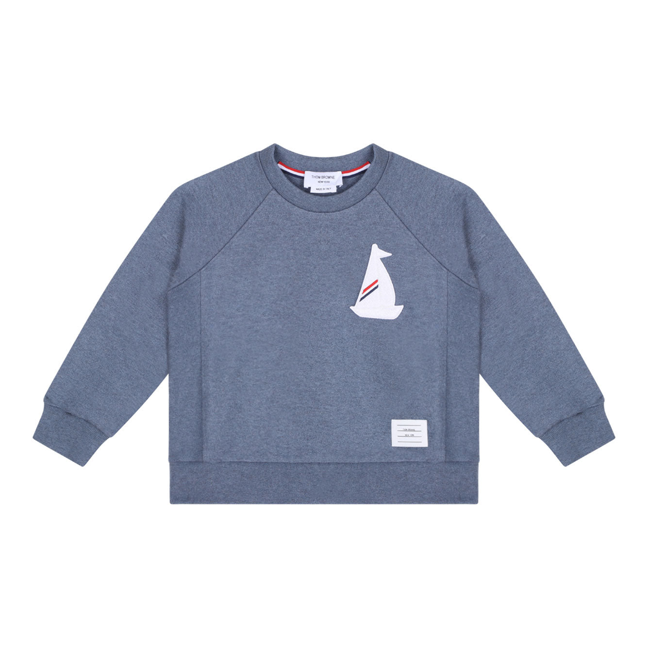 THOM BROWNE Classic Knit Cotton Sweater for Boys
