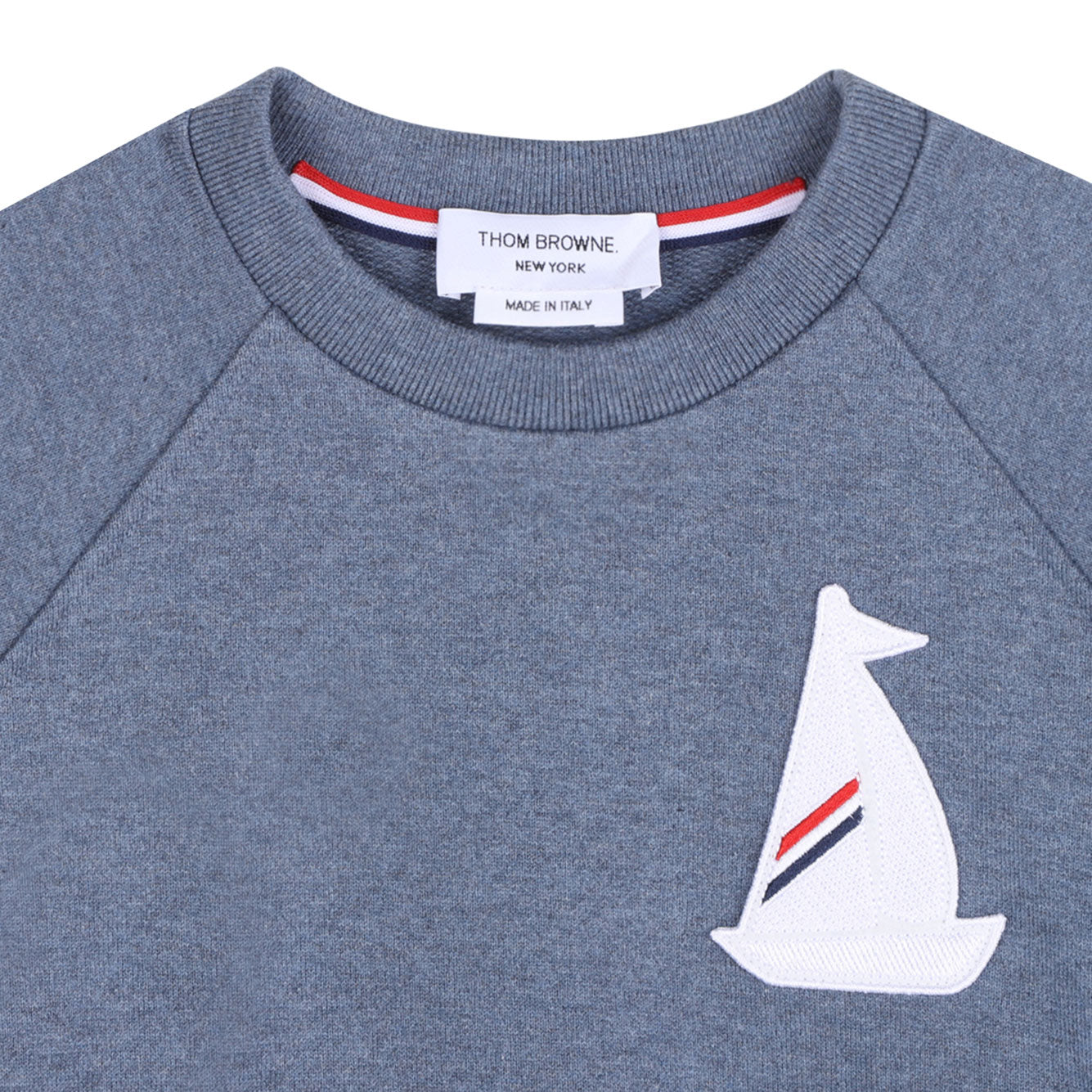 THOM BROWNE Classic Knit Cotton Sweater for Boys