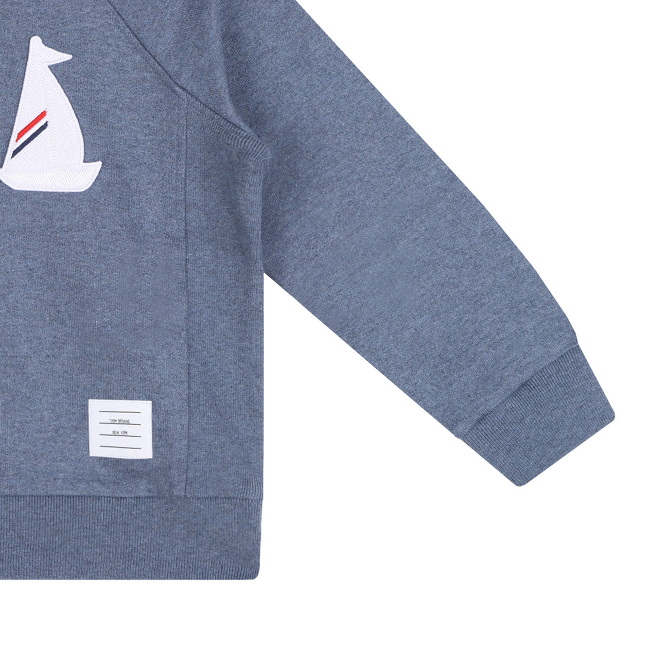 THOM BROWNE Classic Knit Cotton Sweater for Boys